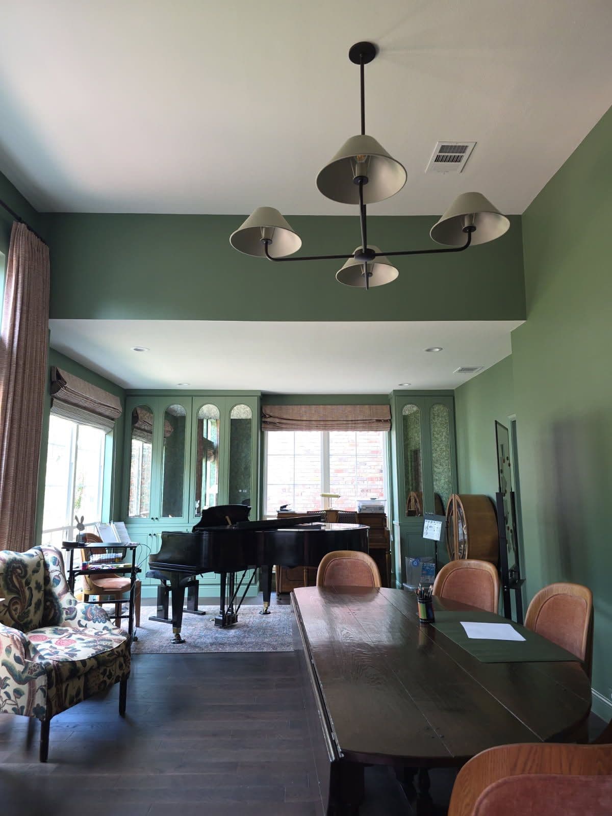 Elegant Piano Room Transformation with Timeless Charm image
